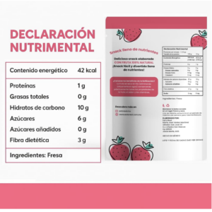 10 pack fruta liofilizada